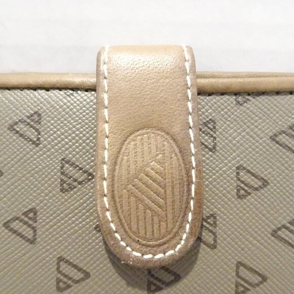 Vintage 1990's Liz Claiborne Credit Card Holder Triangle Logo Wallet - Picture 2 of 6